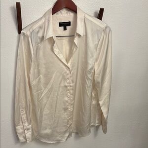 Banana Republic Cream Silk Blouse